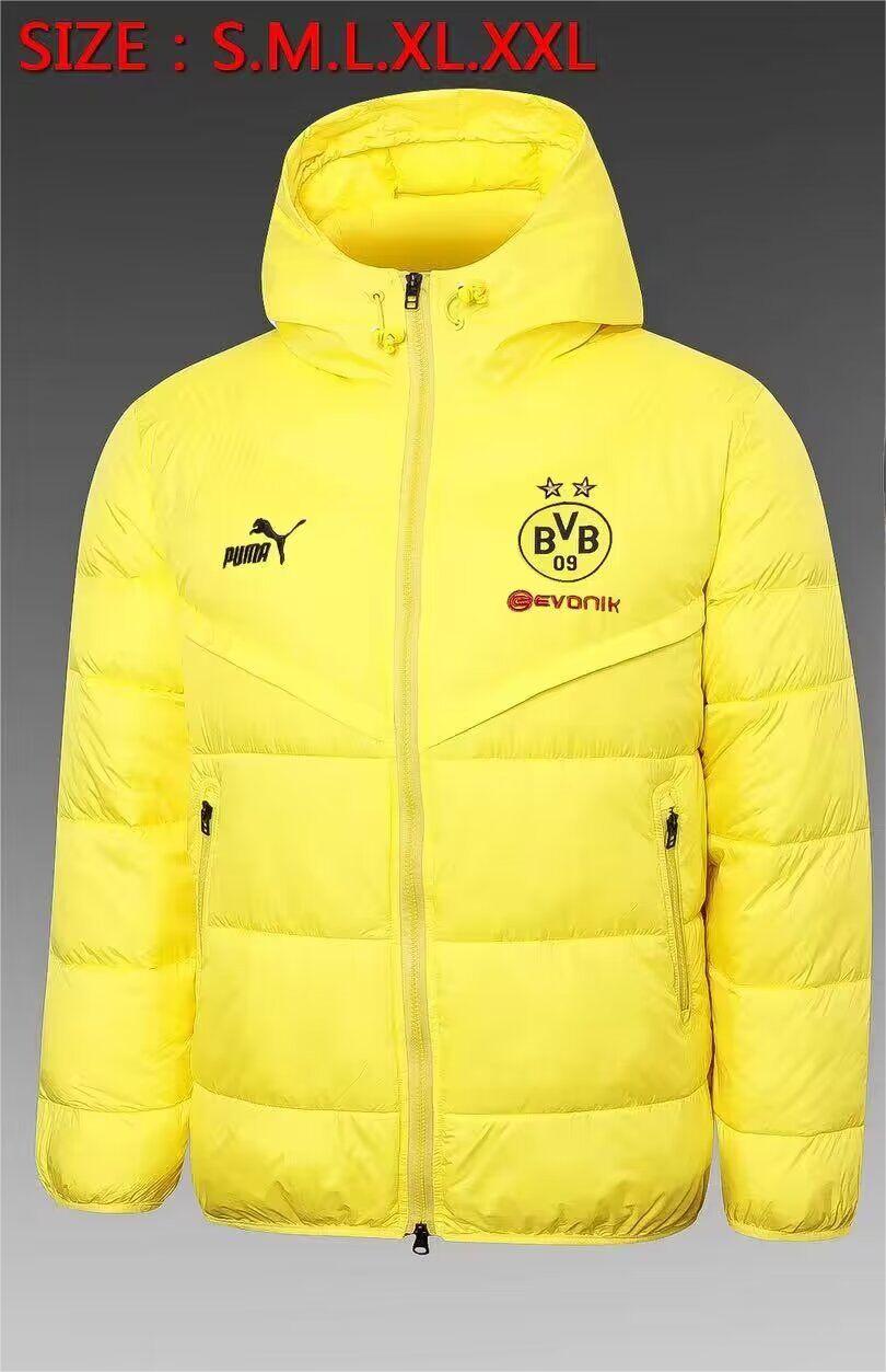 AAA Quality Dortmund 23/24 Cotton Coat - Yellow